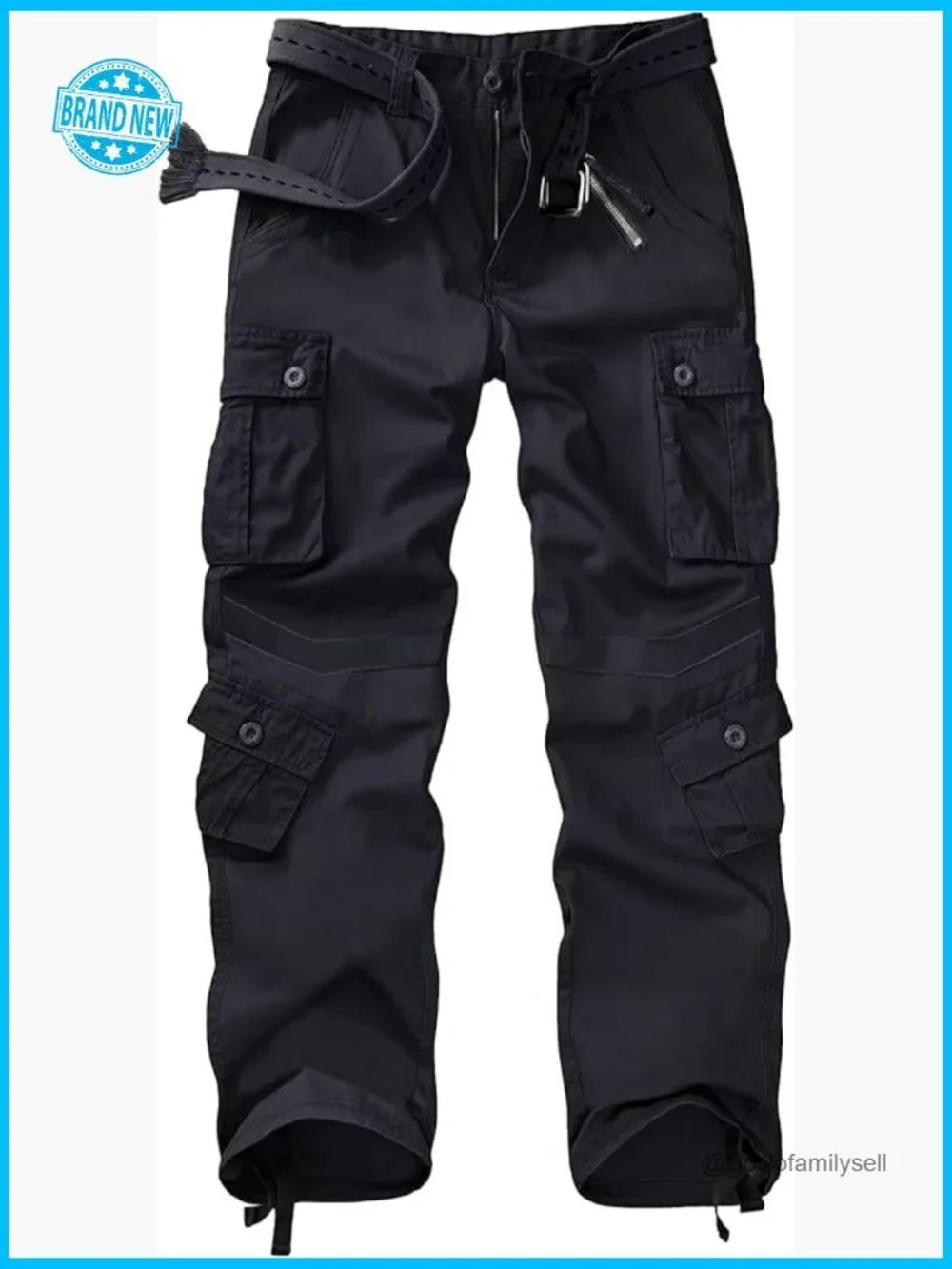 Women's Casual Combat Cargo Pants, Cotton Military Multi Pockets Work Trousers